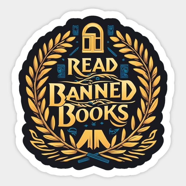 Read Banned Books Sticker by Charles's Store 8